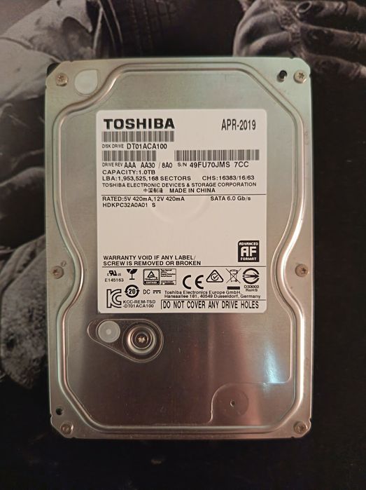 HDD 1tb Toshiba 3.5