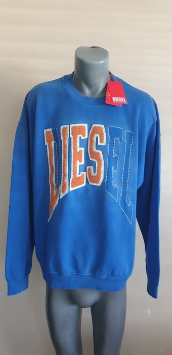 Diesel S - Boxt - N6 Loose Fit Cotton Mens Size XL НОВО! ОРИГИНАЛ! Мъжка Блуза Суичър!
