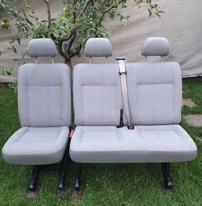 Bancheta dubla si Scaun rabatabil randul 2 mijloc Vw T6 T5 locuri Caravelle Transporter