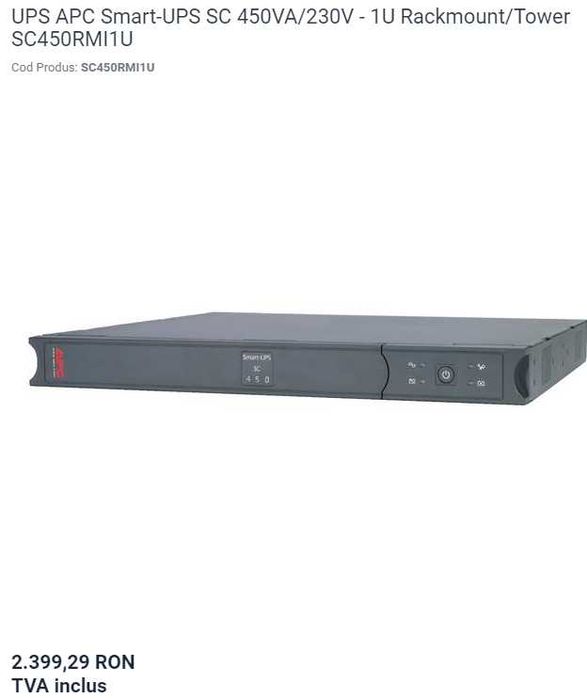 UPS APC 12V ieftine (invertor, stabilizator) americane: 21 modele! -pt camere alarme iluminat calculator tv router centrale pompe clasice (325-1200VA)