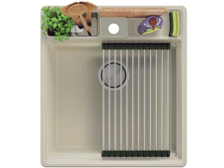 БЕж кухненска гранитна мивка Ню Йорк 50 Multispace 480 x 530 мм