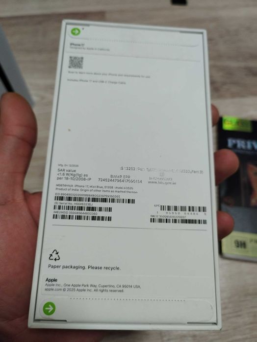 iPhone 17 512 GB Blue Mist