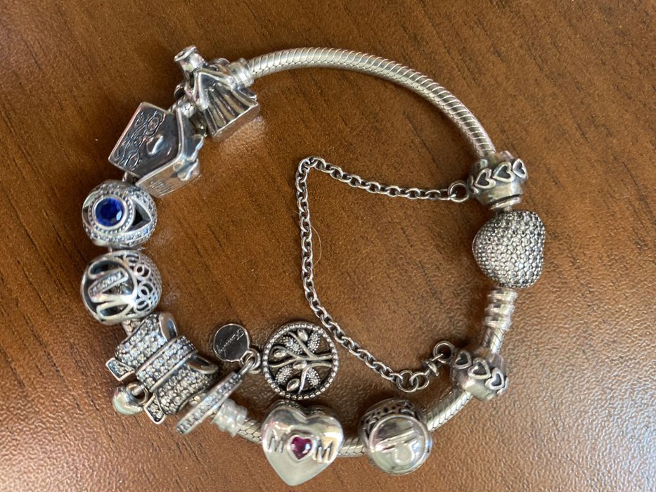 Браслет Pandora и шармы серебро