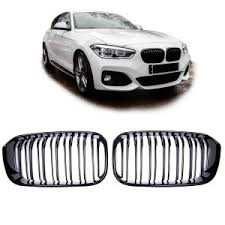 Grile Nari Duble M Design BMW Seria 1 F20 F21 LCI Negru Lucios