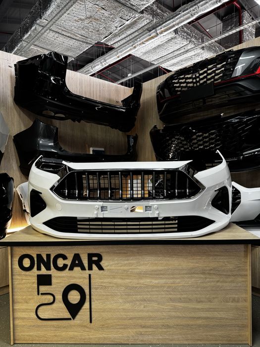 Бампер передни крашенный в сборе