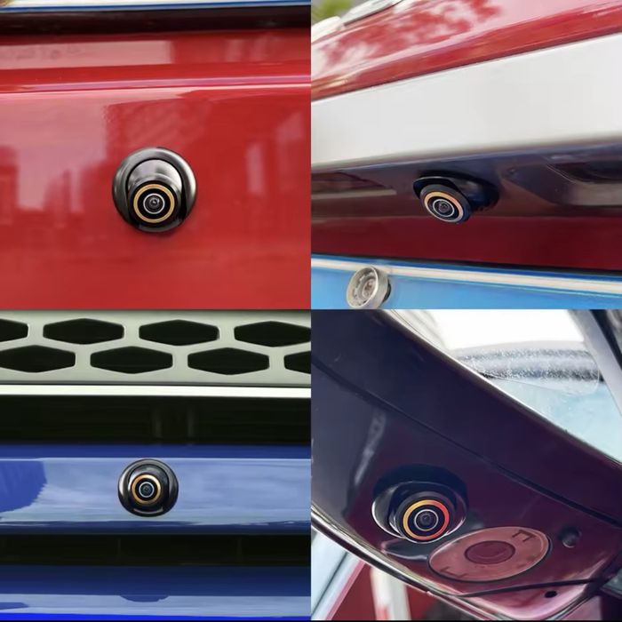 Camera auto marsarier, oglinzi retrovizoare sau frontal golden lens