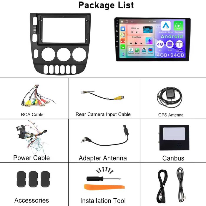 Мултимедия за Mercedes ML W163 плеър Екран ML 320 Android Навигация