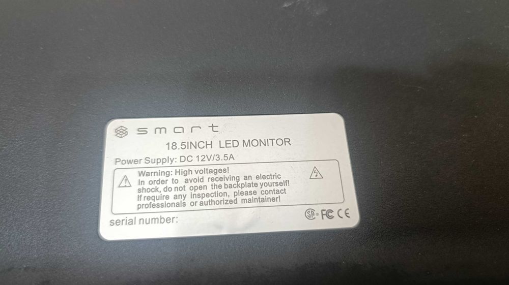Монитор с переходником HDMI