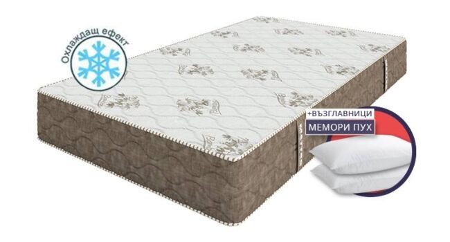 Френско легло 82/200 +2 Двулицеви матрака 144/190 22см