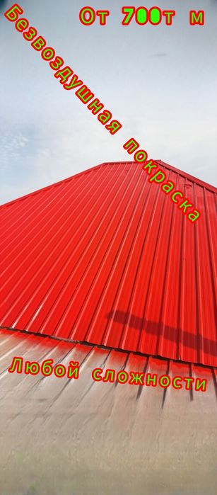 Покраска крыш качественно  быстро