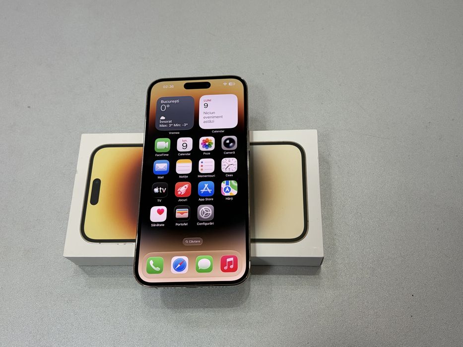 Iphone 14 Pro Max, 256 GB, Gold, la cutie