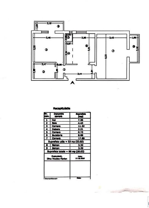 Apartament 2 camere de vanzare Gorjului