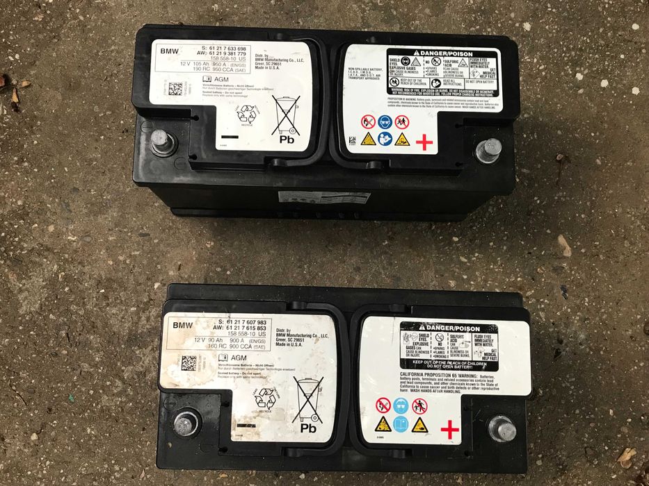 Baterie acumulator AGM varta 105 A 90 A Rombat 62A