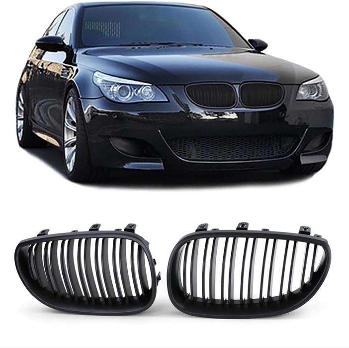 Grile duble negru mat BMW E60 E61