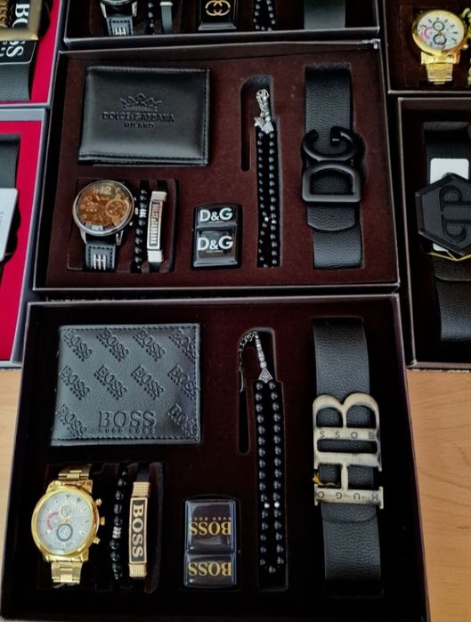 Truse cadou barbati7 piese/cutie,saculet,etichetă