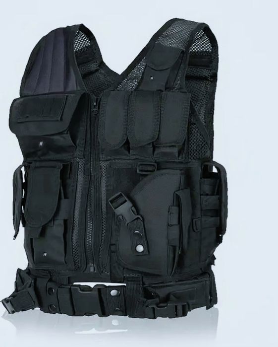 Тактическа жилетка /елек/+ к-т аксесоари+Кобур