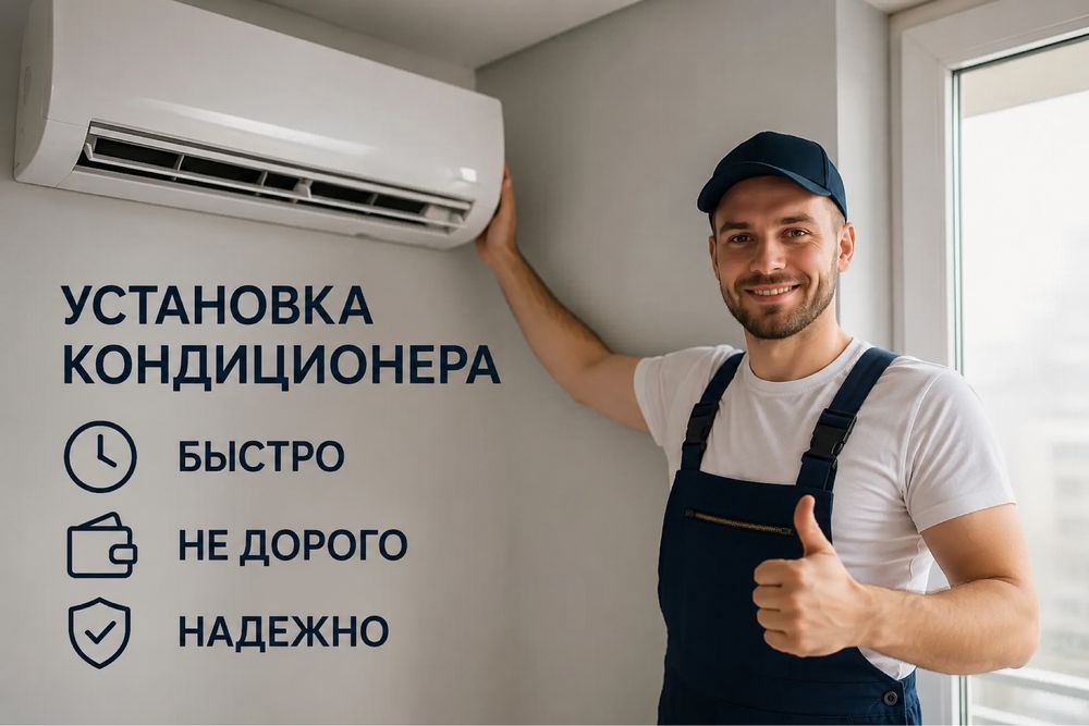 Установка кондиционера