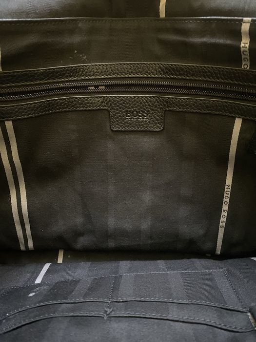 Geantă Bărbați Poştaş Messenger Piele Naturală Hugo BOSS