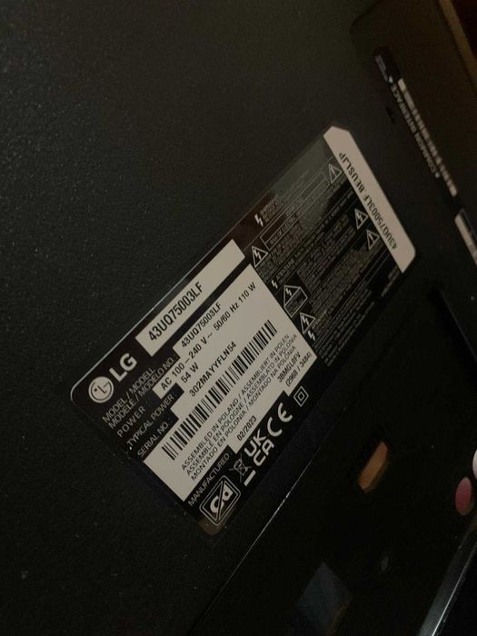 Televizor LG LED 43UQ75003LF, 108 cm, Smart, 4K Ultra HD defect