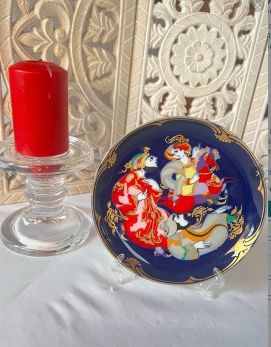 Set 6 farfurii decorative Rosenthal Zauberpferd Bjorn Wiinblad colectie Germania