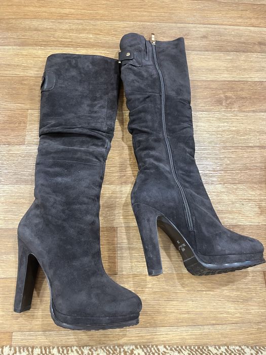 Продам сапоги замша