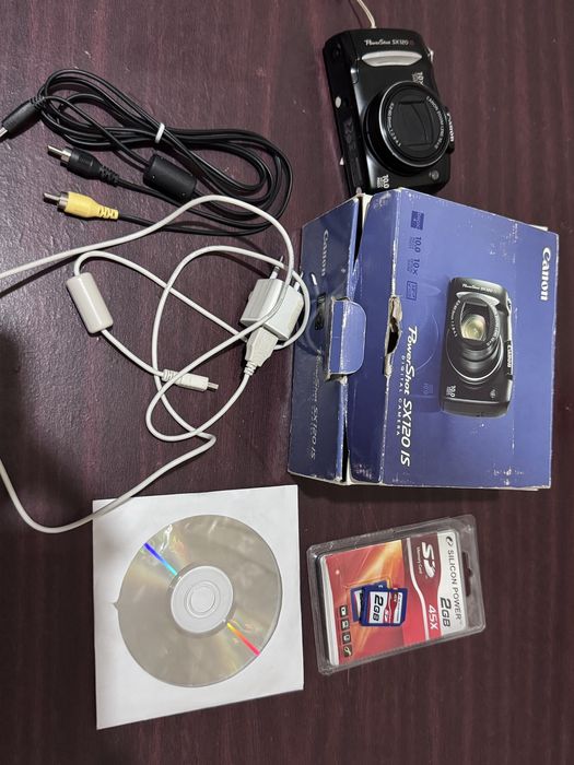 Canon PowerShot SX120 IS — yangi, to‘liq komplekt