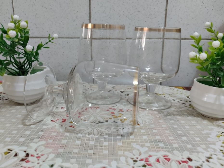 Хрустальные бокалы для коньяка СССР