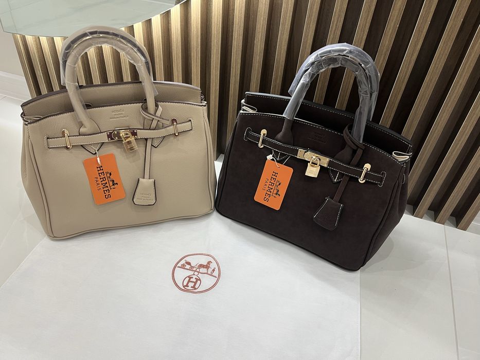 Луксозна чанта ,кожа -велур