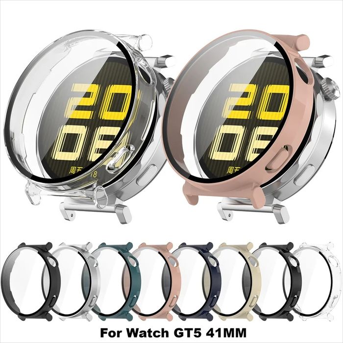 Huawei Watch GT5 GT5 Pro 41 42 46/Твърд удароустойчив кейс с протектор