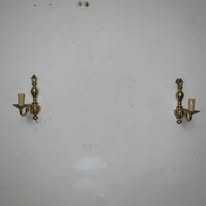 Set de 2 aplice de perete din bronz