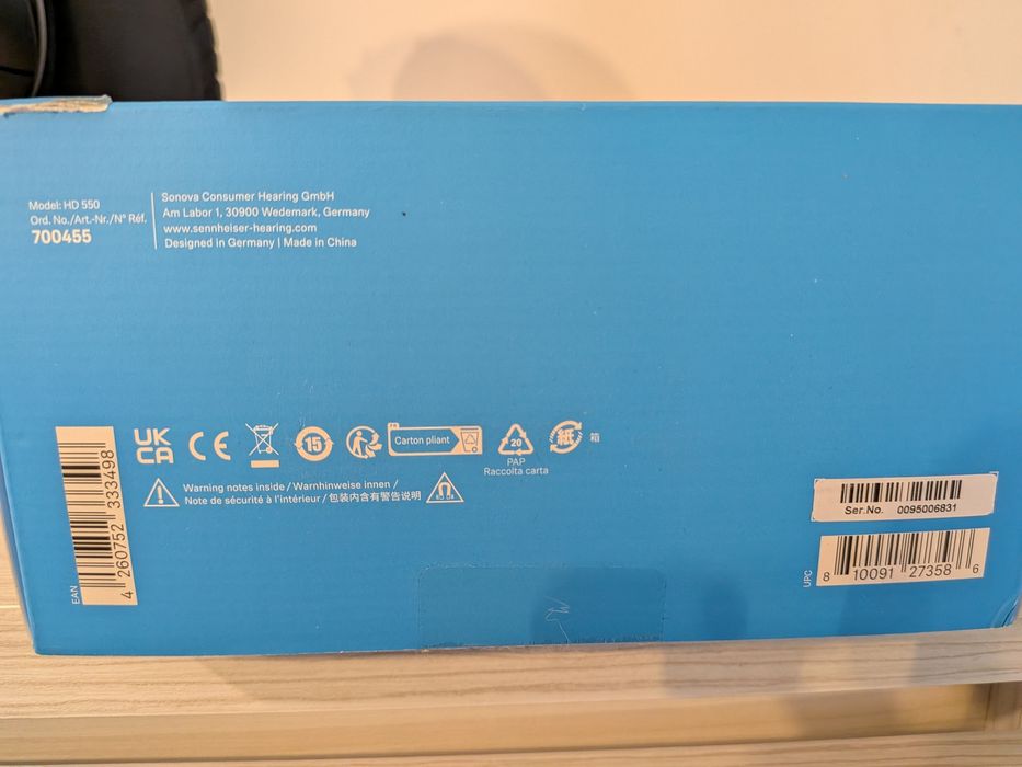 Vând Sennheiser HD 550 noi