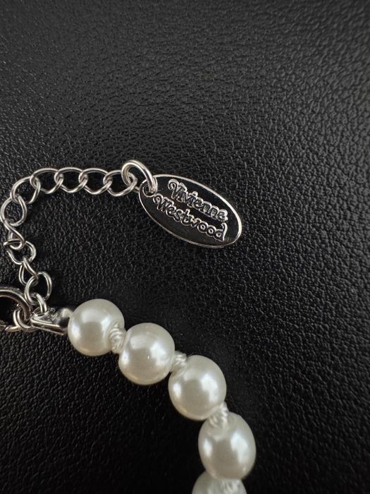 Set Vivienne Westwood Colier si bratara Silver Pearl