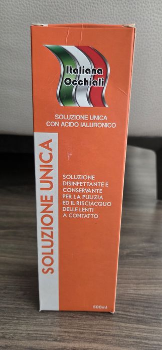 Nou -Solutie lentile de contact cu acid hyaluronic  si cutie lentile cadou