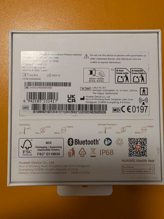 Huawei Watch D2 Black ceas cu masuarea tensiunii arteriale factura