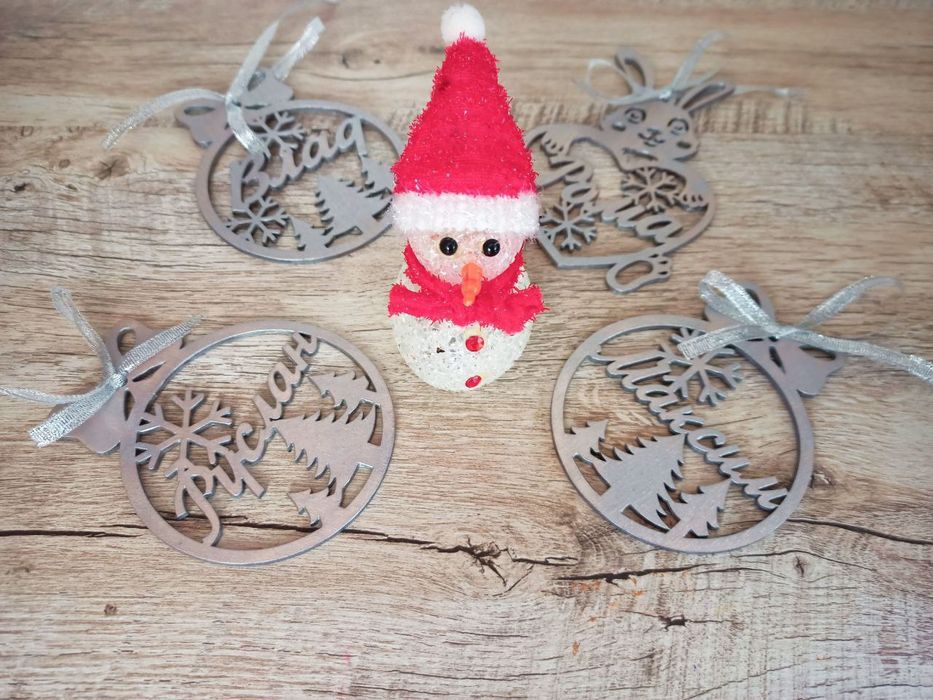 Именные ёлочные игрушки