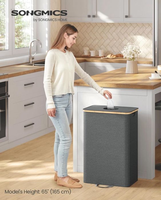 Кош за рециклиране, бамбуков 100 литра