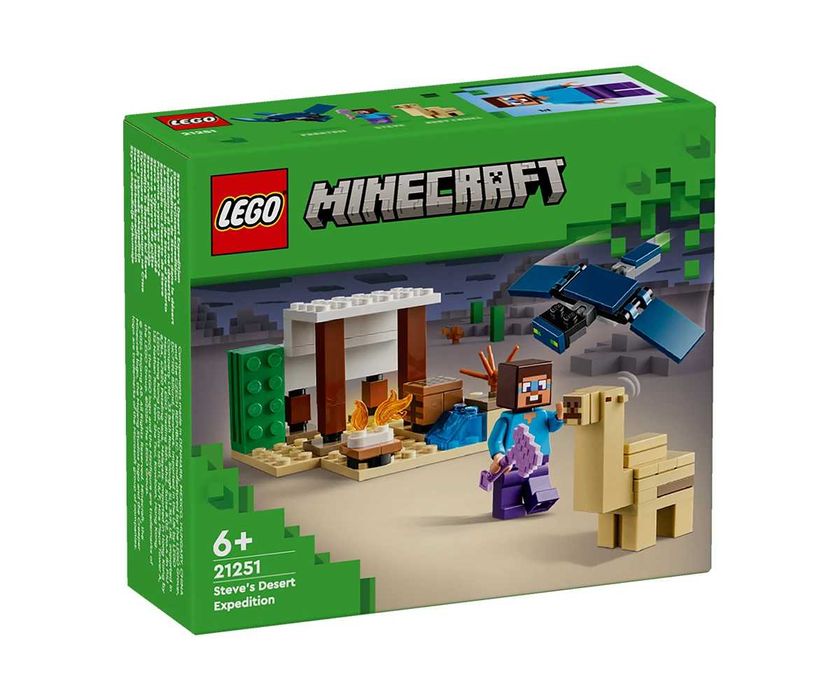 LEGO Minecraft 21266 и 21251 - The Nether Lava Battle / Steve's Desert