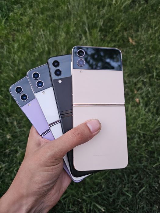 Samsung Galaxy Z Flip 4 5G. OzU 8 GB. Joyi 256 GB. Garantya IME o'tkan