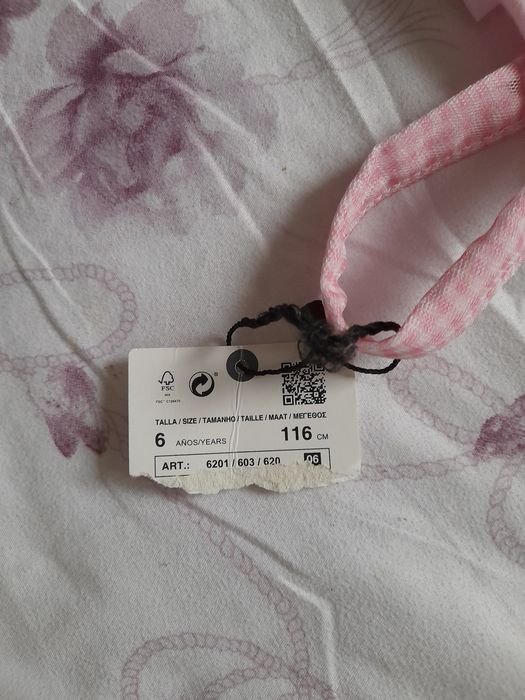 rochie zara umar gol 116 5 6 ani roz noua eticheta