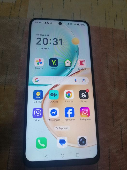 Honor X7d златист на 6 месеца гаранция до 12.2027