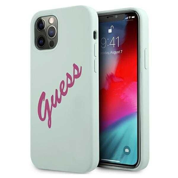 Гръб Guess Silicone Vintage за iPhone 12, iPhone 12 Pro