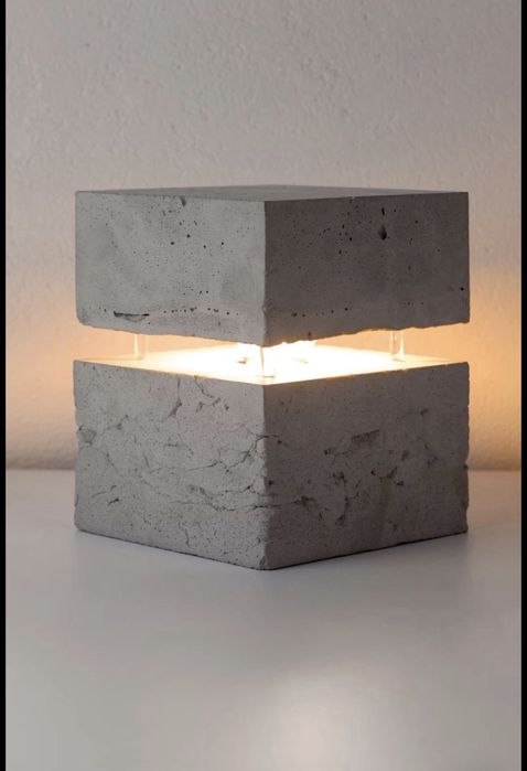 Lampi din beton +lemn