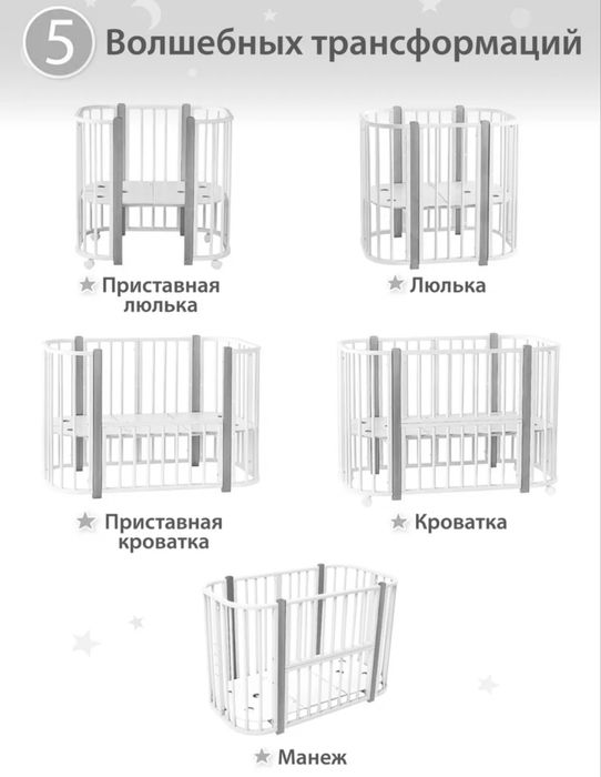 Детская Кроватка Трансформер