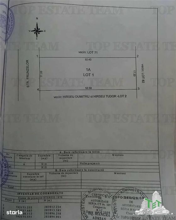 Teren Intravilan 910 Mp Tuzla