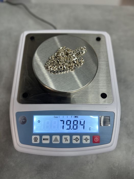 Lant Cuban Argint 925 Lucrat Manual 8mm