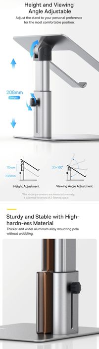 Baseus Metal Adjustable Laptop Stand складная подставка для ноутбука