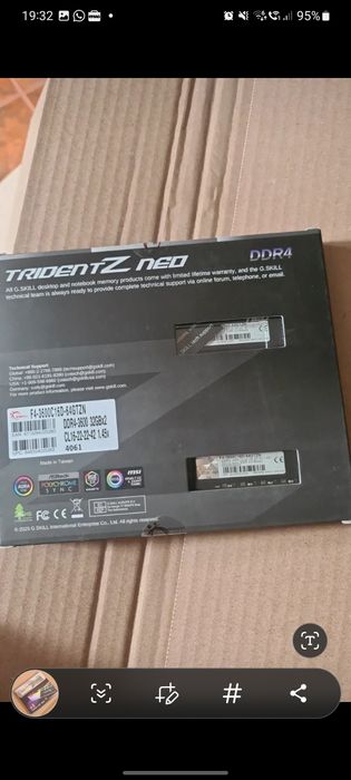 Memorie G.SKILL Trident Z Neo, 64GB(2x32GB) DDR4, 3600MHz CL16, Dual Channel Kit