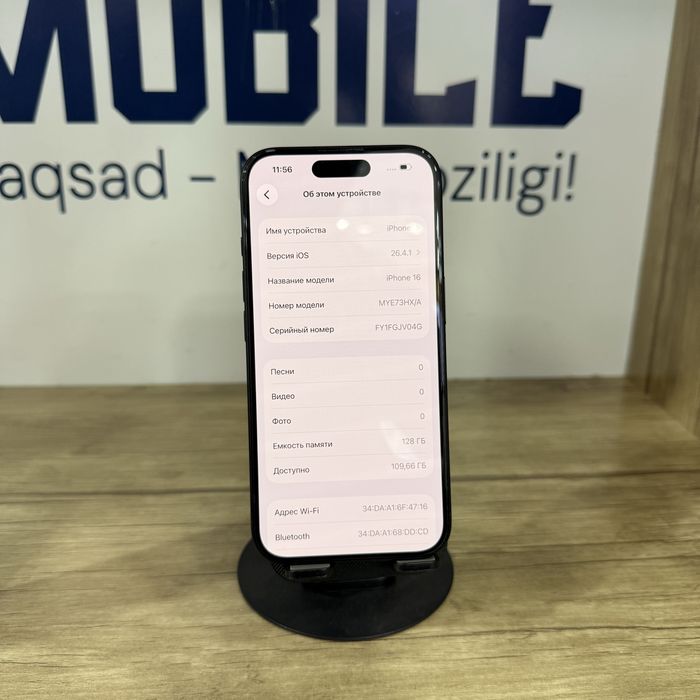 iPhone 16 black (11 sikl) NASIYA BOR