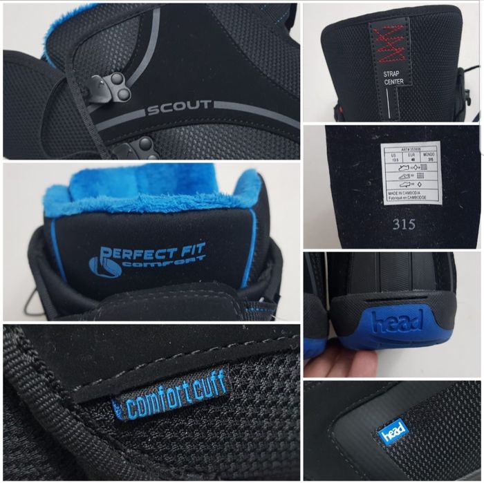 Boot noi, buți HEAD Scout Pro, Ghete de snowboard Perfect  Fit, nr. 48