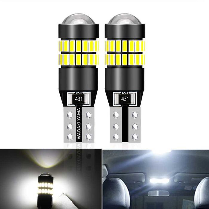 2БР. Комплект T10 LED крушки за габарити , интериор , врати , багажник